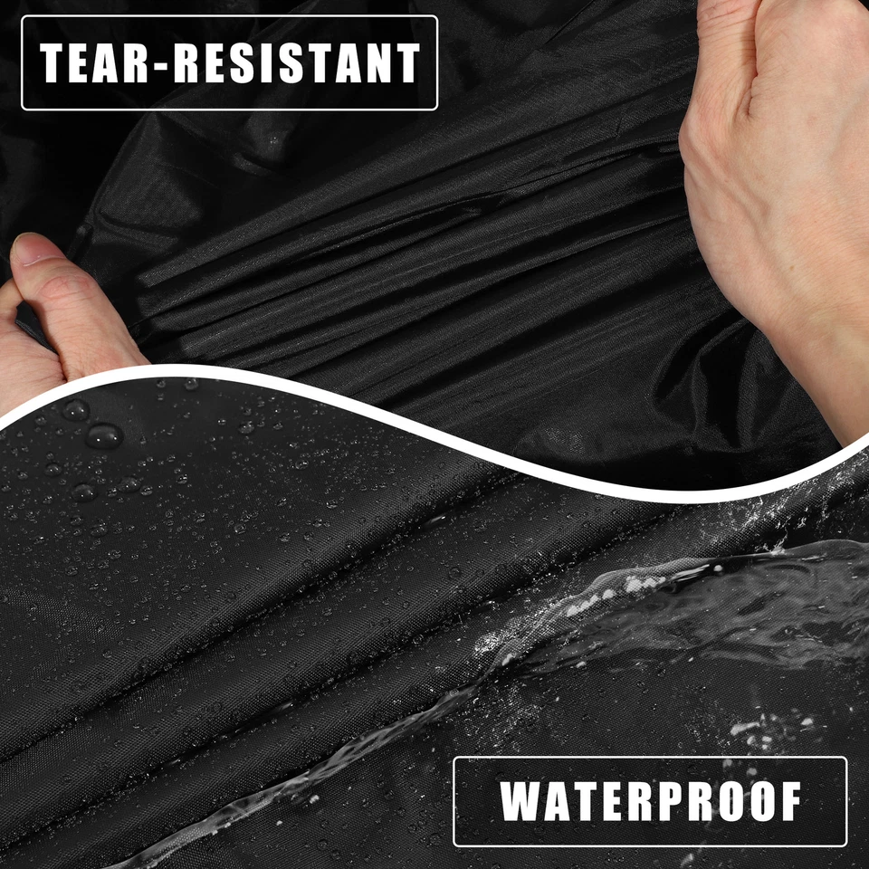 Cubierta de coche Oxford 210D-PU impermeable para Smart Fortwo 2007-2019 con cremallera negra Foto 3 de 4