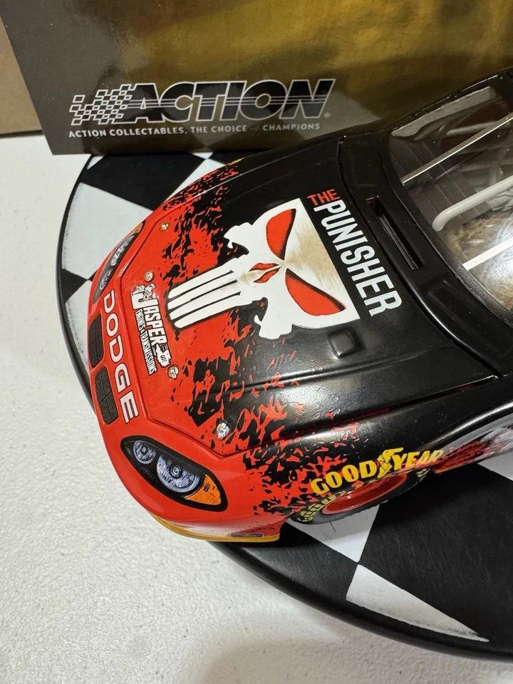 RARO* Brendan Gaughan ELITE #77 Kodak The Punisher 2004 1:24 Nascar Diecast Foto 3 de 4