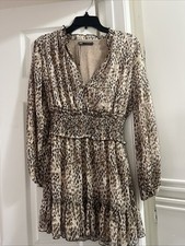 Zara Women's Animal Print Mini Dress Size Small