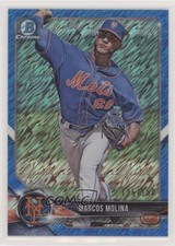 2018 Bowman Chrome Prospects Blue Shimmer Refractor 135/150 Marcos Molina 0g4