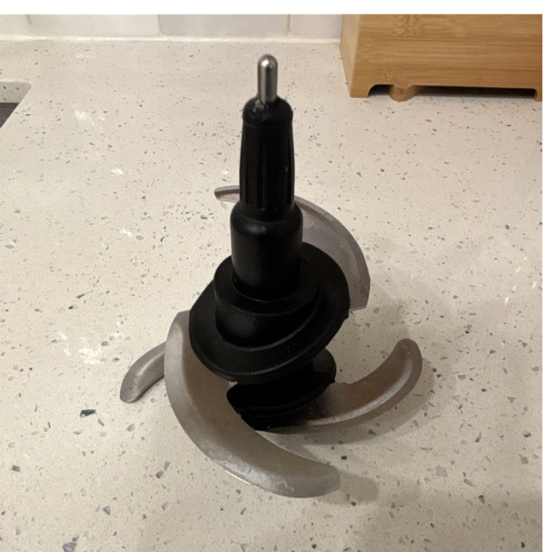 Food Processor Chopping Blade Assembly Stainless Steel, Black/Silver, Ninja