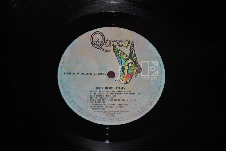 QUEEN - SHEER HEART ATTACK - WARNER P-10137E 1975 - LP JAPAN OBI NM - Image 2 of 2