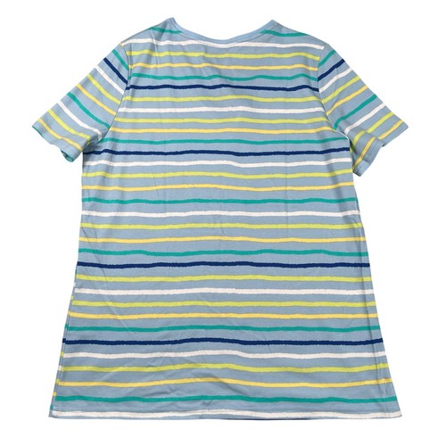 Basic Editions Top Womens Large Blue Multicolor Stripe V-neck Tee Kmart Tags - Picture 2 of 11