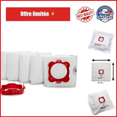 Rowenta 5 Sacs Wonderbag Microfibre pour Aspirateurs Traineaux Compacts - Photo 1/4