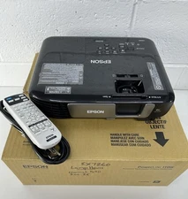 Epson Pro EX7260 WXGA 3LCD Wireless Projector - Black (With Remote & Cord)