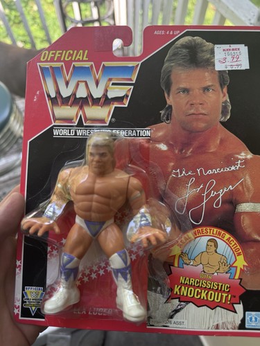 1994 Lex Luger WWF WWE Hasbro Series 9 Red Card Gl...