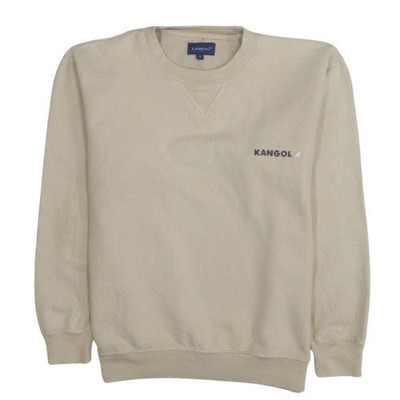 Kangol Herren Beige Small Pullover Rundhals Sweatshirt