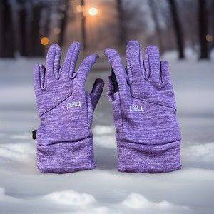 Girls Touchscreen HEAD Gloves Purple Size Medium 