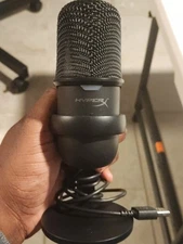 HyperX SoloCast USB Gaming Microphone for PC, Console, and Mac - Black 