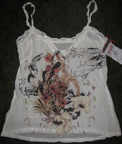 NEW! DA-NANG Battenburg Lace Cotton TANK TOP S M $150 - Picture 8 of 9