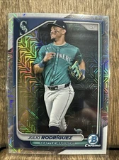 2024 Bowman Chrome Mega Box Julio Rodriguez #95 Mojo Refractor Seattle Mariners