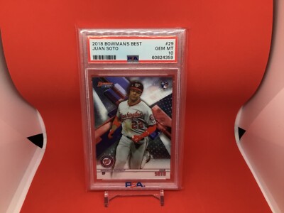 その他 2018 Bowman's B Perfomer Juan Soto PSA10 2018 Bowmans
