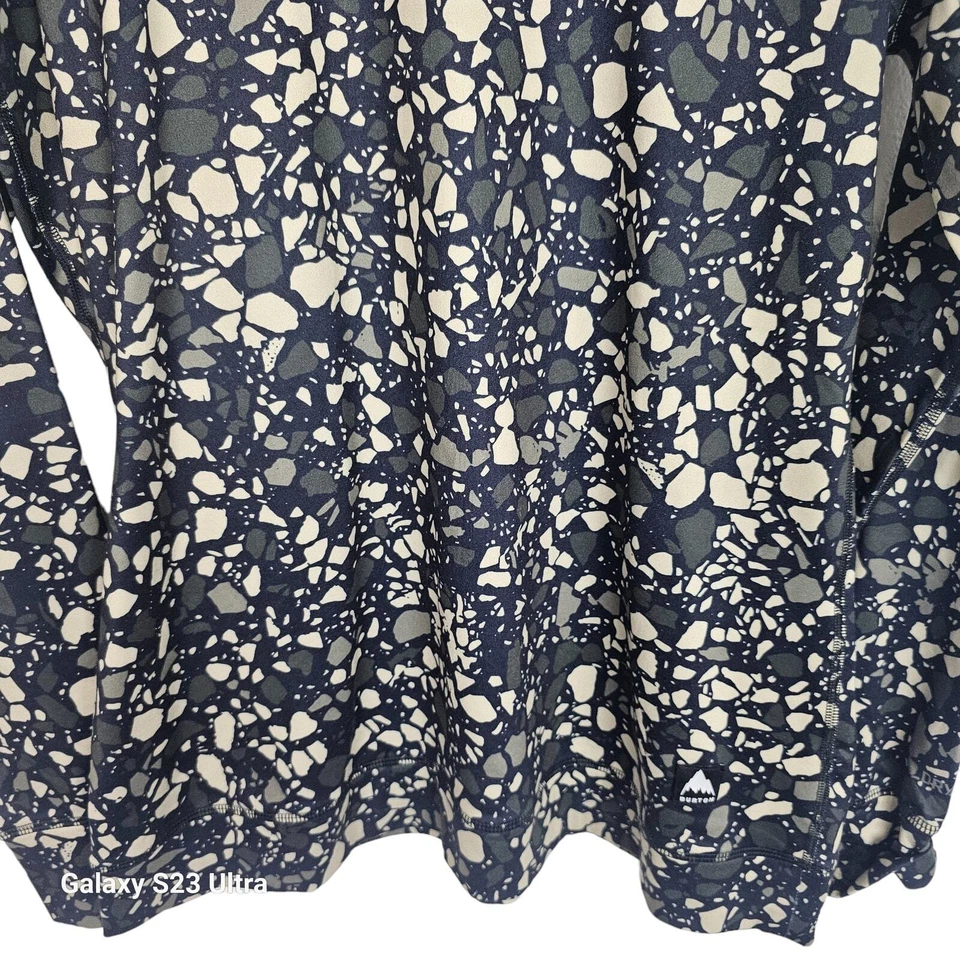 Top deportivo Burton capa base para mujer L azul verde manga larga capa base  Foto 3 de 4