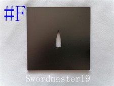 Una Tsuba de Hierro Negro Brillante Cuadrado Grande de 4 Pulgadas - Espada Ninja Japonesa Ninjato