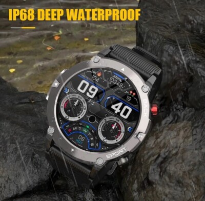 Smartwatch Blutdruckmessung Telefonieren  Benachrichtigungen Sport.
