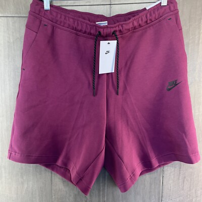 purple nike fleece shorts