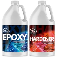 Epoxy and Hardener - Commercial Grade Clear Table Top Epoxy- 1 gallon kit