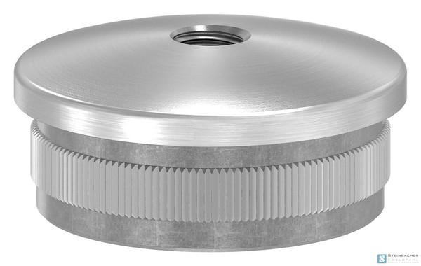 Edelstahl Rohrstopfen, 42,4X2,0Mm, M8, Leicht GewöLbt, V4A | Steinbacher©-image