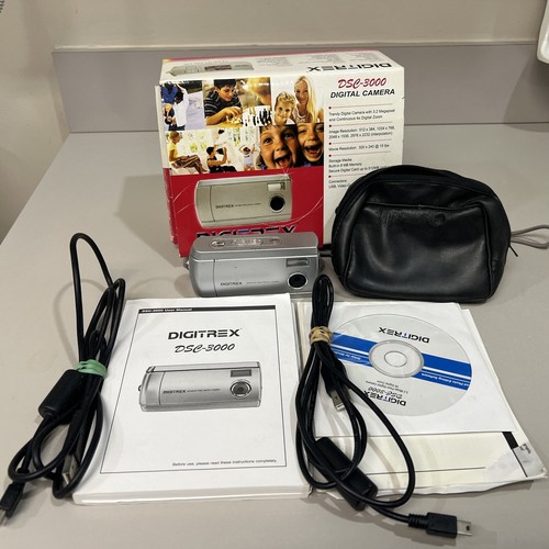 Cámara digital Digitrex DSC-3000, APEX, usada en caja con suministros, ¡probada funciona! - Imagen 6 de 11