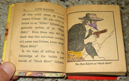THE LONE RANGER 1939 BETTER LITTLE BOOK #1450 BLACK SHIRT HIGHWAYMAN ILLUSTRATED - Picture 5 of 6