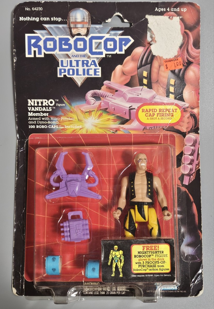 1988 Kenner NITRO Robocop Ultra Police Action Figure MOC for