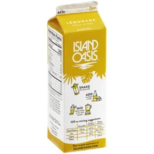 Island Oasis Lemonade Frozen Beverage Mix 32 fl. oz. - 12/Case 103STE513644