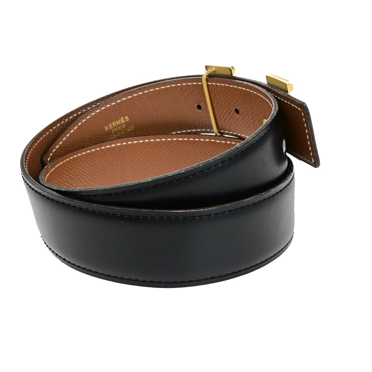 HERMES H Logo Constance Reversible Buckle Belt #70 Leather HERMES H Logo Constance Reversible Buckle Belt #70 Leather