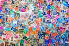 SPAIN MIXED STAMPS off paper mixture/kiloware 3 oz.(84 grams) B3