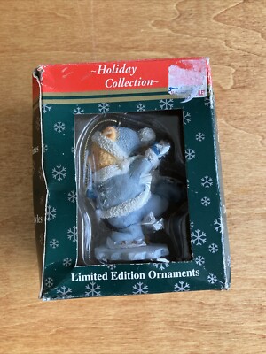 Ice Skating Winter Bear Christmas Ornament Holiday Collection Lim. Ed