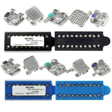 Dental Metal Brackets Orthodontic Braces MIM Mini Roth 022 345 With Hooks