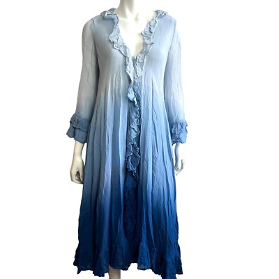 SUNDRESS Women s Dress XS Small Jasper Tie Dye Blue Long Resort France New NWT