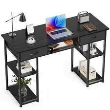 HOMEFLA 48In Desk Drawers Storage Shelves,Home Office Computer Desk Study Table