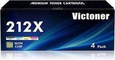 212X TonerCartridge with Chip 4 Pck for HP 212X 212A W2120X/A HP Color Enter