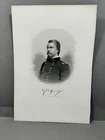 1860 Original American CIVIL WAR Print Union Brigadier GENERAL W.S. Hancock