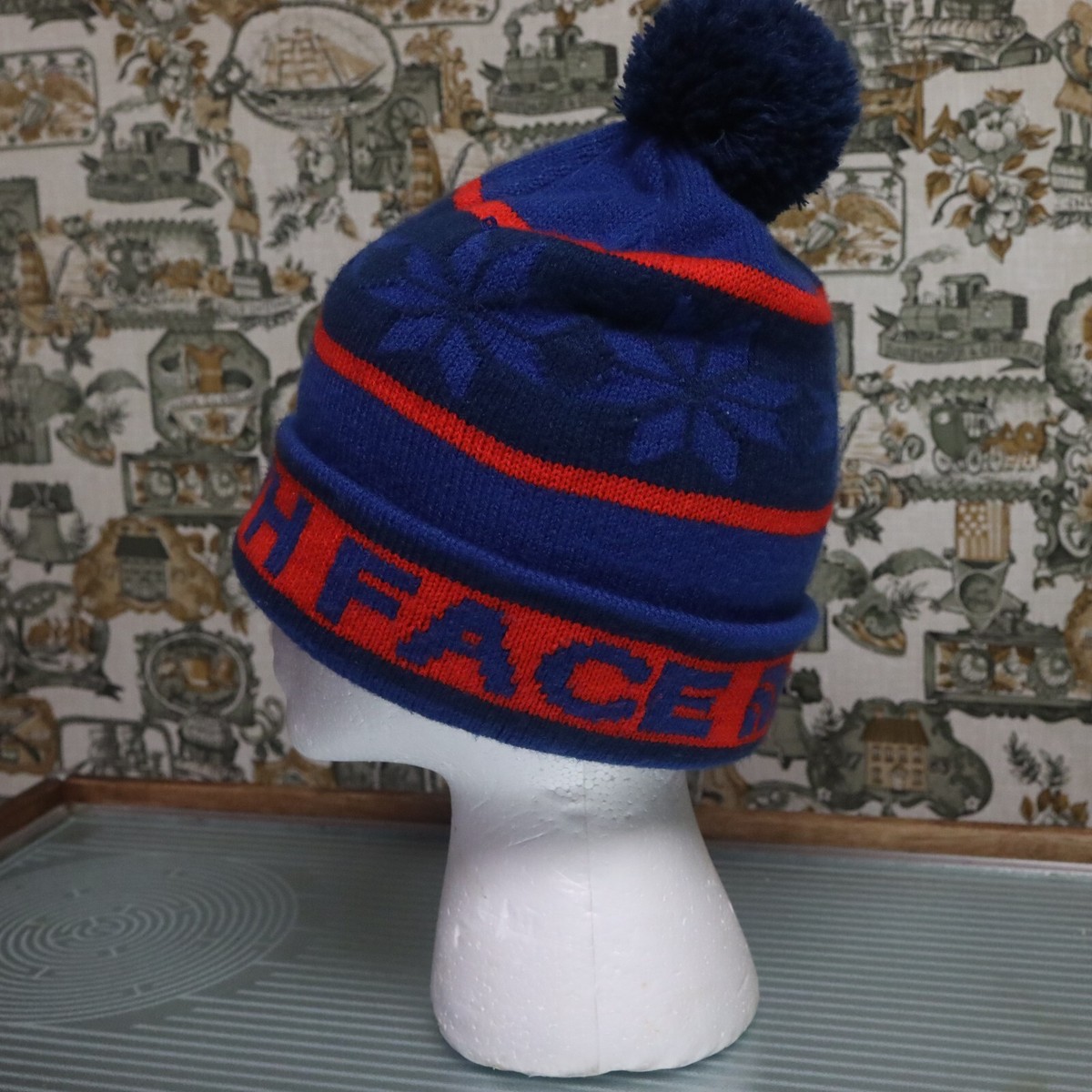 Vintage The North Face Wool Knit Beanie Ski Hat Heritage Ski Tuke Beanie | The North Face FI main image 2