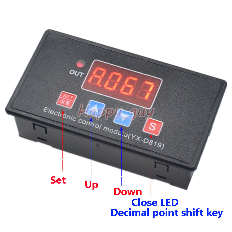 DC5V 12V 24V Delay Turn On/off Cycle Timer Relay Signal Trigger Switch ...