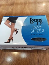 New Leggs Day Sheer Control top Panty Hose Sz Q Off Black 🌷🌷