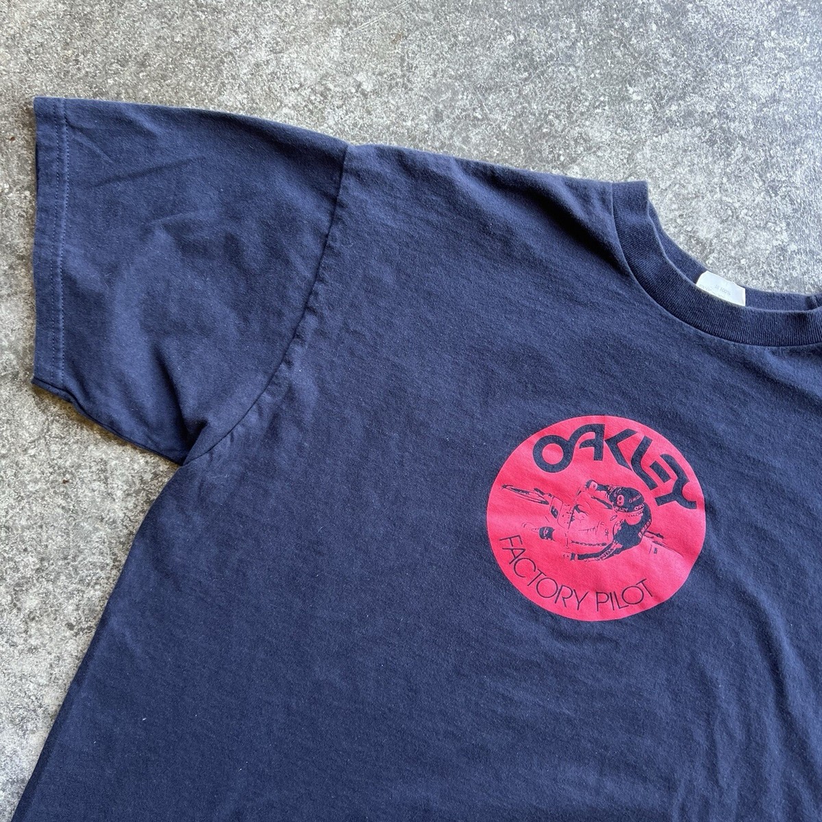 Vintage 90s Y2K Oakley Factory Pilot T Shirt Mens Size Large Black
