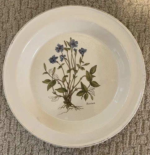 VTG Portmeirion Pervinca Pie Baking Plate Periwinkle 10" Stoke on Trent England