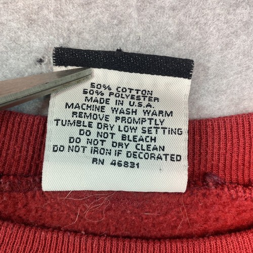 Vintage Harvard University Sweatshirt Erwachsene Large rot purpurrot USA bestickt - Bild 5 von 13