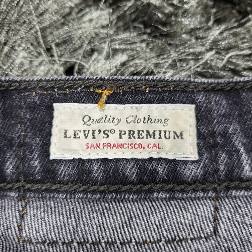Jeans Levi's Premium Ribcage dritto alla caviglia donna 28 nero antracite Big E denim - Foto 2 di 22