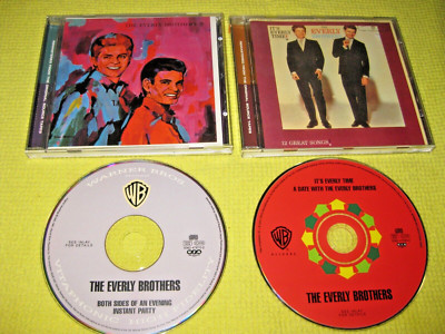Everly Brothers Both Sides Of & Instant Party Everly Time & A Date 2 CD Albums