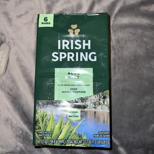 2 Pack Irish Spring Bar Soap (6/3.7oz, 22.2oz/pack), Alo + Moisture Blast - Picture 2 of 3