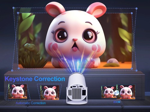 US Projector 200ANSI Native 720P Wireless Screen Mirroring System Dual Band WiFi - Picture 5 of 6