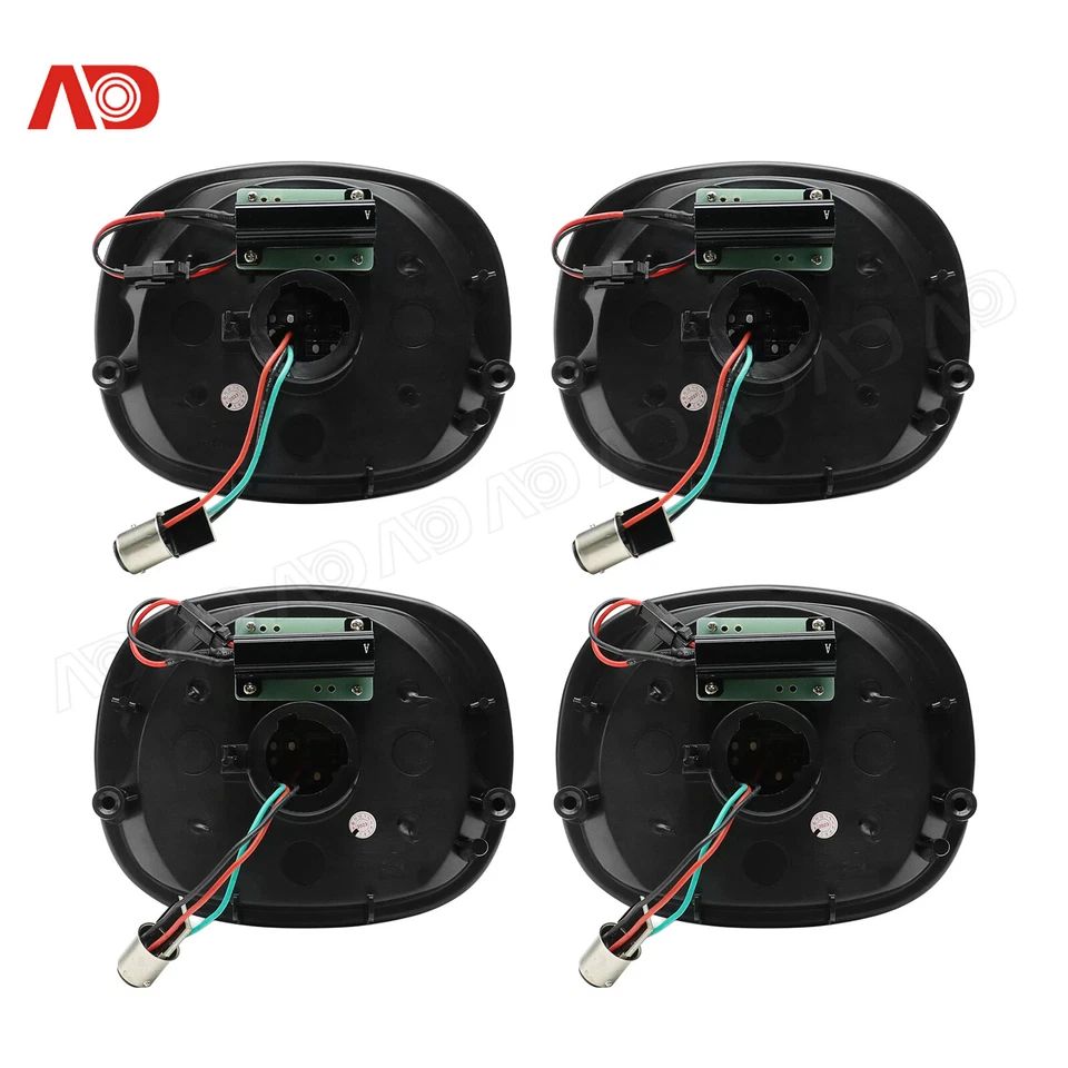 For 1990-1996 Chevrolet Corvette C4 LED Turn Signal Brake Tail Lights Smoke Lens - Изображение 4 из 4