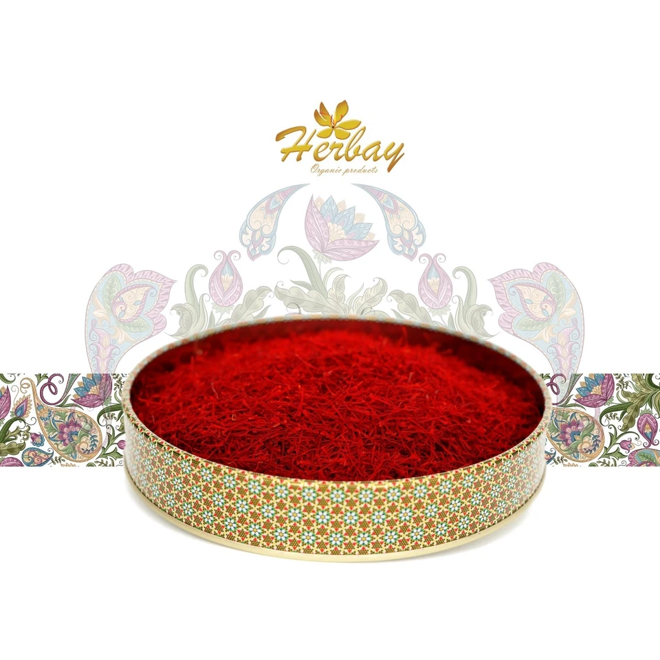 Herbay Saffron, Finest Pure Premium Super-Negin Saffron Spice 80 grams Khatam - Image 2 of 4