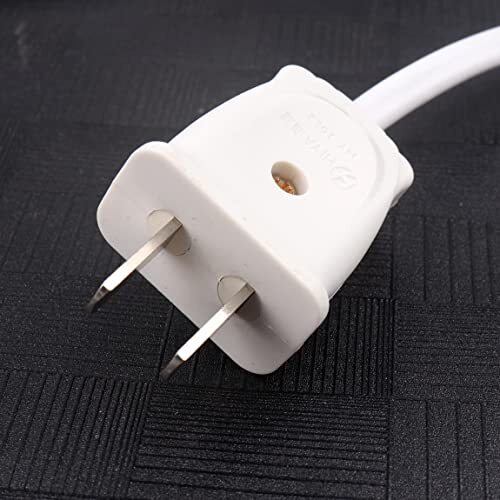 1 pieza Cable de luz colgante blanco E27 enchufe de bombilla a 2 clavijas con encendido/apagado sw... - Imagen 4 de 6