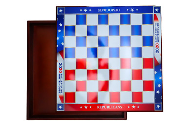 2020 Battle For the White House Wooden Mahogany Board (No Pieces Included)