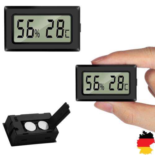 mini Thermometer Hygrometer Digital Temperatur Luftfeuchtigkeitsmesser Raumklima - Bild 1 von 9