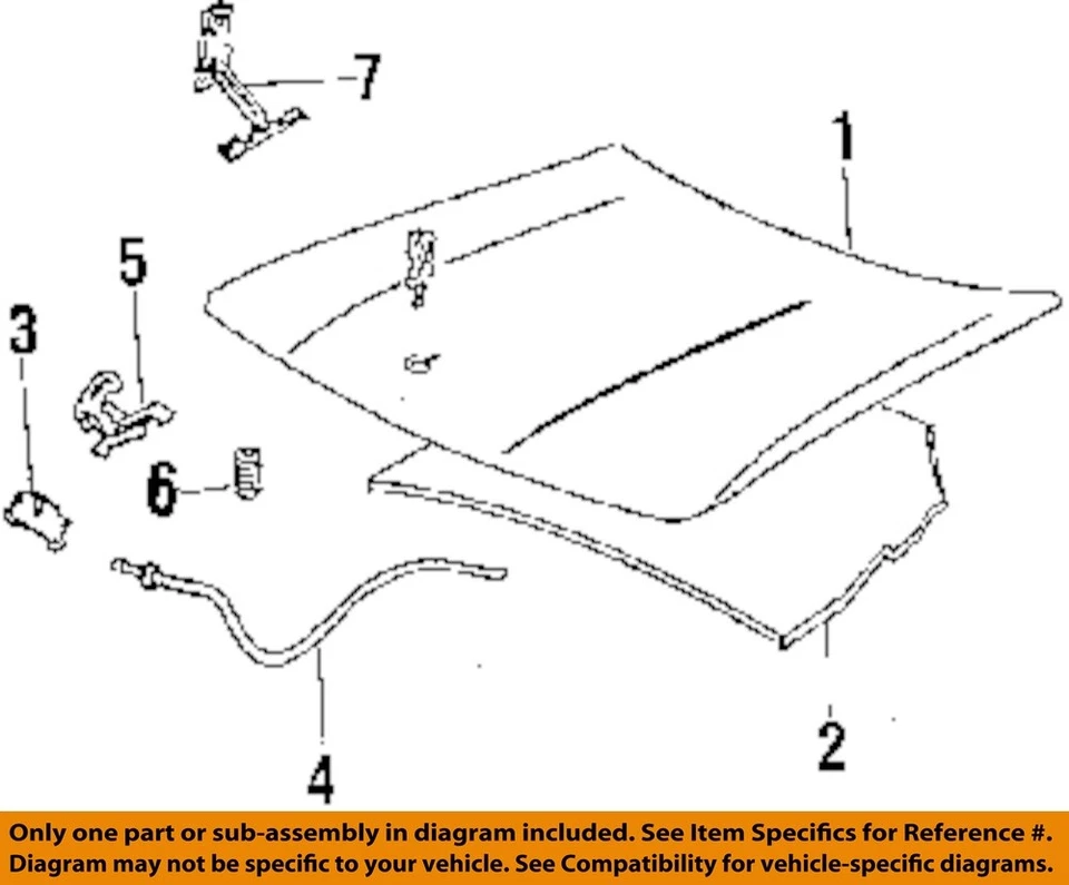 Used Hood fits: 1989 Buick Lesabre Sdn Grade A - Imagem 3 de 4